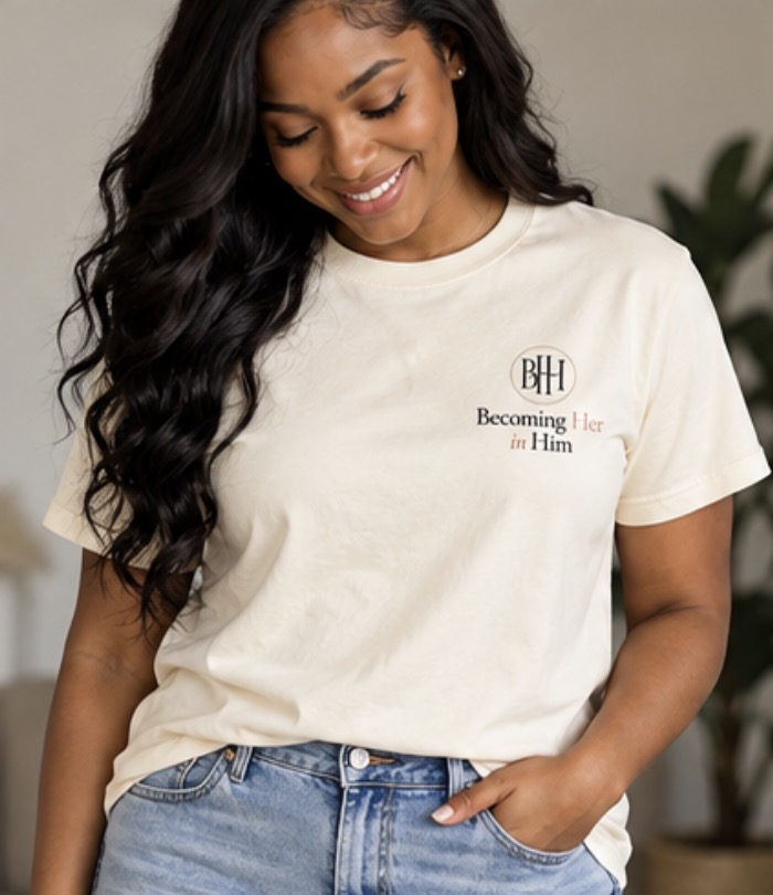 Becoming Her in Him Tee